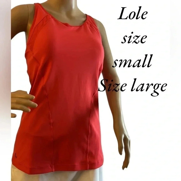 Y2K,vtg,Lole NITA racerback tank top ,coral padded ,high impact,NWT - Picture 1 of 11